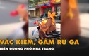 Video: Người đàn ông vác kiếm, chạy xe máy gầm rú trên đường 