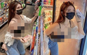 Ăn mặc phản cảm tạo dáng ở siêu thị, gái xinh Malaysia gây choáng