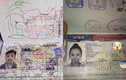 Cuốn hộ chiếu bị vẽ bậy thảm hại, tác giả... là "con gái rượu"