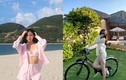 Vợ trung vệ Thành Chung gợi cảm "hết nấc" khi đi biển