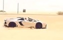 Đại gia Trung Đông lôi Lamborghini Aventador ra "nghịch cát"