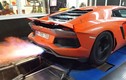 Lamborghini Aventador "khạc lửa" trên máy đo công suất