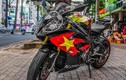 Bộ đôi môtô BMW S1000RR và Exciter cổ vũ U23 Việt Nam