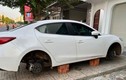 Mazda3 tại Đắk Lắk sau một đêm bị trộm lấy mất cả 4 "chân"