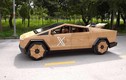 Tesla Cybertruck bằng gỗ của thợ mộc Việt làm tặng tỷ phú Elon Musk 