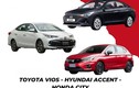 Honda City, Toyota Vios và Hyundai Accent - xe nào đang rẻ nhất?