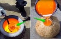 Chuyện gì xảy ra khi đổ đồng nóng chảy vào quả dừa?