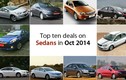 Những xe sedan giảm giá mạnh nhất trong tháng 10