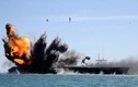 Clip tàu chiến Iran đánh chìm “tàu sân bay Mỹ“