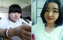 Nữ sinh giảm 25kg trong 6 tháng thành hot girl gây choáng
