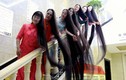 Choáng với dàn "ma nữ" tóc dài 3,5m ở Trung Quốc