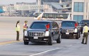 Cận cảnh đoàn xe đón Tổng thống Donald Trump tại sân bay Nội Bài