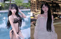 “Top 1 girl phố” Bùi Trà thả dáng bên hồ bơi hút ánh nhìn