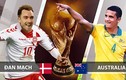 Nhận định bóng đá Đan Mạch vs Australia: 'Lính chì' săn 'chuột'