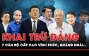 Ban Bí thư khai trừ Đảng 7 cán bộ cấp cao 5 tỉnh 