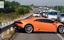 Siêu xe Lamborghini Huracan 13 tỷ tại Việt Nam gặp nạn
