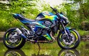 Môtô Kawasaki Z800 “thay áo” màu mè của biker Đà Lạt