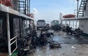 Bắt đối tượng đổ xăng đốt trên phà Sa Đéc, 11 xe máy cháy rụi