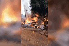 Video: Khoảnh khắc biển lửa vùi dập 6 ngôi nhà ở Lai Châu