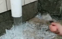Video chuyện lạ: Nước không kịp chảy đã bị đóng băng
