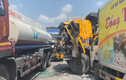 Quảng Nam: Hiện trường vụ xe tải va chạm liên hoàn trên quốc lộ 1A 