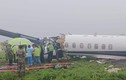 Khoảnh khắc máy bay gặp nạn khi hạ cánh vì trời mưa to
