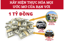 Click liền tay... cơ hội trúng ngay 1 tỷ đồng để hiện thực ước mơ của bạn