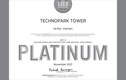 TechnoPark Tower và hành trình chinh phục những nấc thang danh giá toàn cầu
