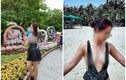 Người phụ nữ “thả rông” vòng 1 tiếp tục "lộng hành" khắp Sài Gòn