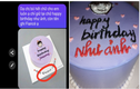 Đặt chữ lên bánh sinh nhật, cô gái nhận sản phẩm muốn “xỉu“