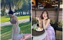 Tập yoga trên thảm cỏ, hot girl Đồng Nai lộ đường cong mê hoặc