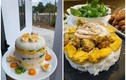 Netizen “bội thực” với loạt bánh sinh nhật ngồn ngộn đủ loại thức ăn