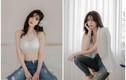 Hot girl xứ Hàn mặc quần jean không giấu nổi đường cong