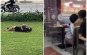 “Diễn cảnh nóng” nơi công cộng, giới trẻ khiến netizen đỏ mặt