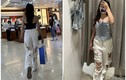 Con gái VĐV bóng chuyền Kim Huệ mặc quần rách tươm, netizen phản ứng