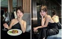 “Hot girl tạp hóa” Hàn Hằng diện váy yếm đi ăn tối gây mê