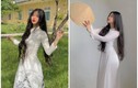 Hot girl áo dài trắng “biến hình” táo bạo làm netizen ái ngại