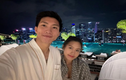 Đoàn Văn Hậu cùng vợ top 10 Hoa hậu xả ảnh tình tứ ở Singapore