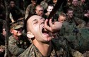 Lính thủy đánh bộ Mỹ uống máu rắn tập luyện trên thao trường