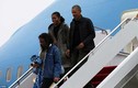 Ảnh: Gia đình Tổng thống Obama trở về sau kì nghỉ