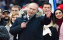 Tổng thống Putin hát Quốc ca Nga cùng hàng vạn người ủng hộ