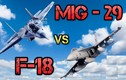 MiG-29 Syria đối đầu F/A-18 Mỹ, phần thắng thuộc về ai?