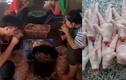 Dùng miệng người làm "máy" rút xương chân gà ở Thái Lan