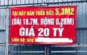 Choáng với miếng đất rộng hơn gang tay, rao bán 4 tỷ đồng/m2