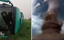 Video: Khoảnh khắc xe bus bị lốc xoáy khổng lồ cuốn lên cao 10m