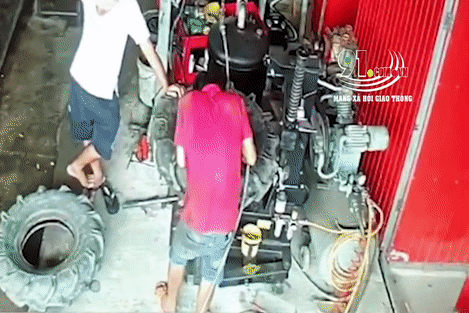 Video: Bơm lốp xe ô tô, người đàn ông tử vong thương tâm