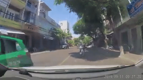 Video: "Ninja lead" ẩn thân dưới tán cây đối đầu ô tô gây bức xúc