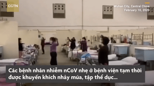 Video: Bệnh nhân nhiễm nCoV tập thể dục để giảm căng thẳng