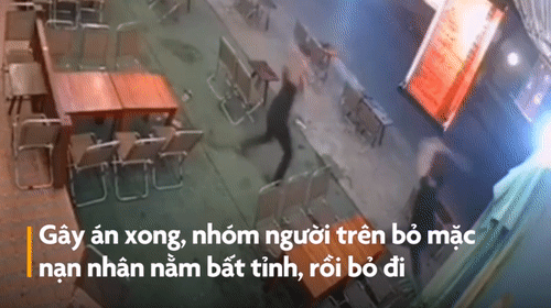 Video: Hỗn chiến kinh hoàng, nam thanh niên bị chém gục ở quán cà phê