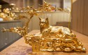 Tượng mèo dát vàng 24K giá chục triệu đồng đón Tết Nguyên đán